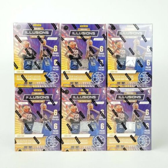 6x 2020-21 Panini Illusions NBA Basketball Blaster Box Sealed 6 Pack per Box - Picture 1 of 1